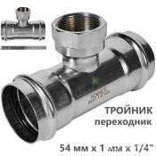 RSS-0015-054114 Rommer Тройник ВР нержавейка пресс Роммер
