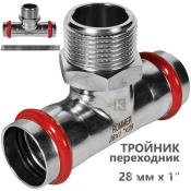 RSS-0016-000281 Rommer Тройник НР нержавейка пресс Роммер