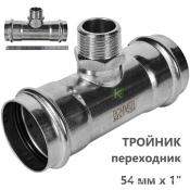 RSS-0016-000541 Rommer Тройник НР нержавейка пресс Роммер
