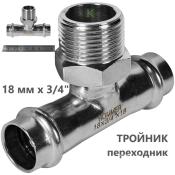 RSS-0016-001834 Rommer Тройник НР нержавейка пресс Роммер