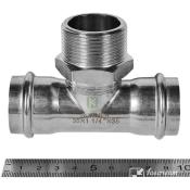 RSS-0016-035114 Rommer Тройник НР нержавейка пресс Роммер