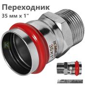 RSS-0021-000351 Rommer Переходник НР нержавейка пресс Роммер