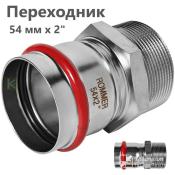 RSS-0021-000542 Rommer Переходник НР нержавейка пресс Роммер