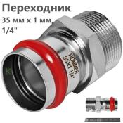 RSS-0021-035114 Rommer Переходник НР нержавейка пресс Роммер