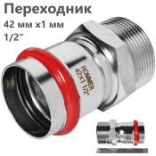 RSS-0021-042112 Rommer Переходник НР нержавейка пресс Роммер