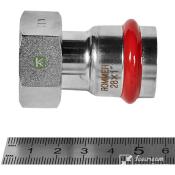 RSS-0026-000281 Rommer Переходник с накидной гайкой ВР нержавейка пресс Роммер