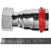 RSS-0026-000351 Rommer Переходник с накидной гайкой ВР нержавейка пресс Роммер