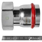 RSS-0026-000542 Rommer Переходник с накидной гайкой ВР нержавейка пресс Роммер