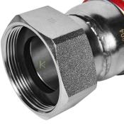 RSS-0026-000542 Rommer Переходник с накидной гайкой ВР нержавейка пресс Роммер