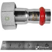 RSS-0026-001534 Rommer Переходник с накидной гайкой ВР нержавейка пресс Роммер
