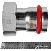 RSS-0026-035114 Rommer Переходник с накидной гайкой ВР нержавейка пресс Роммер