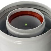 SCA-6010-210100 STOUT DN60/100 Адаптер для котла (Стаут)