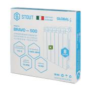 Алюминиевый радиатор STOUT BRAVO SRA-0110-050008 (Стаут)