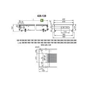Внутрипольный конвектор Techno KVZ 420-120-4100 (Техно)