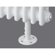 Регулируемая консоль для радиатора Zehnder HFK, высота ножки 170-350 мм, белый (RAL9016)