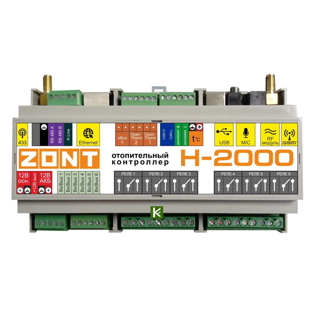 Zont H-2000 Универсальный контроллер отопления (ML00003734)